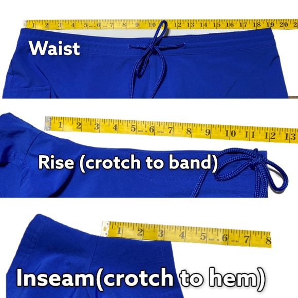 George Short Blue Side Pocket String Tie XLarge - Picture 6 of 7